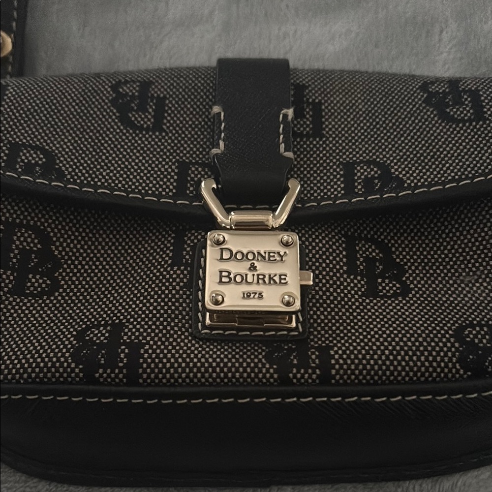 Dooney & Bourke Black and Gray Clutch Wristlet - Picture 3 of 5
